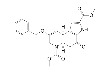 Methyl cis-(+-)-8-Benzyloxy-3,4,5,5a,7,9a-hexahydro-6-(methoxycarbonyl)-4-oxo-6H-pyrrolo[3,2-f]quinoline-2-carboxylate