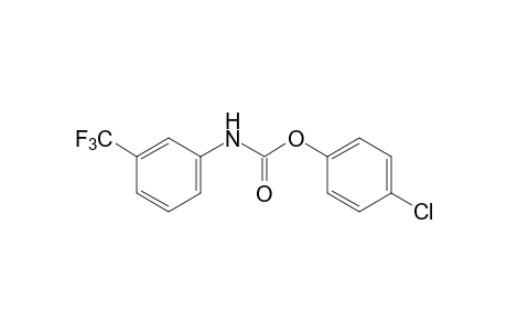 m-(trifluoromethyl)carbanilic acid, p-chlorophenyl ester