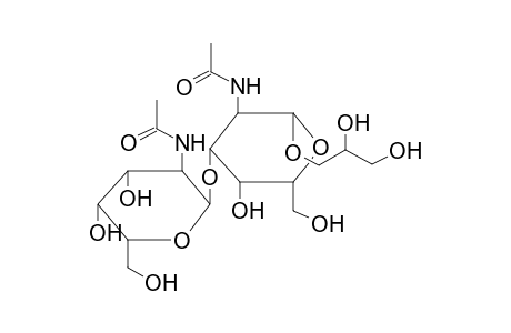 2-ACETAMIDO-2-DEOXY-ALPHA-D-GALACTOPYRANOSYL(1->3)-2-ACETAMIDO-2-DEOXY-BETA-D-GALACTOPYRANOSYL(1->1)GLYCEROL (FROM YERSINIA PSEUDOTUBERCULOSIS)