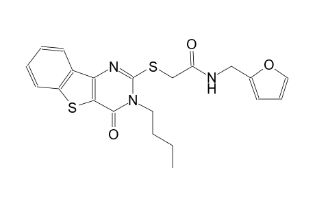 2-[(3-butyl-4-oxo-3,4-dihydro[1]benzothieno[3,2-d]pyrimidin-2-yl)sulfanyl]-N-(2-furylmethyl)acetamide