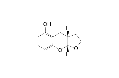 5-Hydroxy-2,3,3a,4-tetrahydrobenzopyran[2,3-b]furan
