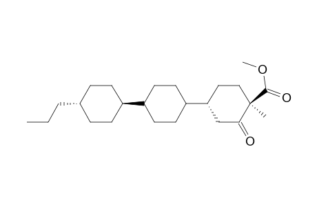 [1,1':4',1''-Tercyclohexane]-4-carboxylic acid, 4-methyl-3-oxo-4''-propyl-, methyl ester, [trans[trans(trans)]]-
