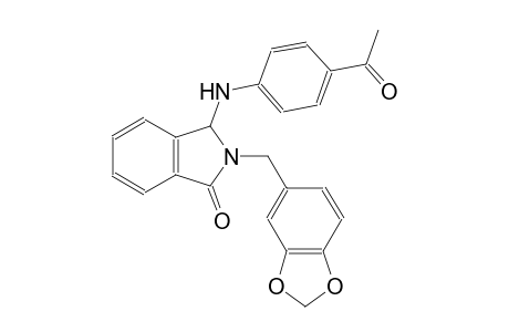 1H-isoindol-1-one, 3-[(4-acetylphenyl)amino]-2-(1,3-benzodioxol-5-ylmethyl)-2,3-dihydro-