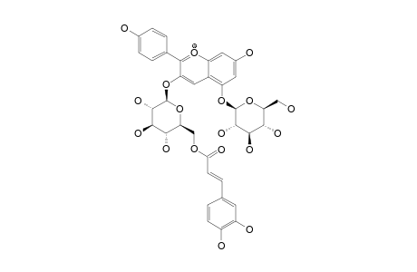 PELARGONIDIN-3-O-(6-O-CAFFEOYL-BETA-D-GLUCOPYRANOSIDE)-5-O-BETA-D-GLUCOPYRANOSIDE