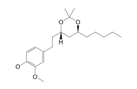 (3S,5S)-4'-HYDROXY-1-(3'-METHOXYPHENYL)-3,5-ISOPROPYLENEDIOXY-DECANE