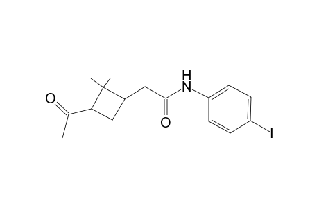 Acetamide, 2-(3-acetyl-2,2-dimethylcyclobutyl)-N-(4-iodophenyl)-