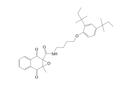 Naphth[2,3-b]oxirene-1a(2H)-carboxamide, N-[4-[2,4-bis(1,1-dimethylpropyl)phenoxy]butyl]-7,7a-dihydro-7a-methyl-2,7-dioxo-