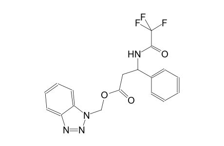 1H-1,2,3-benzotriazol-1-ylmethyl 3-phenyl-3-[(trifluoroacetyl)amino]propanoate