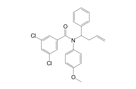 3,5-Dichloro-N-(4-methoxyphenyl)-N-(1-phenylbut-3-enyl)benzamide