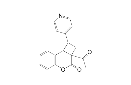 3H-Benzo[b]cyclobuta[d]pyran-3-one, 2a-acetyl-1,2,2a,8b-tetrahydro-1-(4-pyridinyl)-
