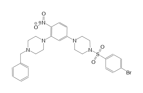 1-[3-(4-benzyl-1-piperazinyl)-4-nitrophenyl]-4-[(4-bromophenyl)sulfonyl]piperazine