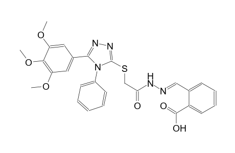 benzoic acid, 2-[(E)-[[[[4-phenyl-5-(3,4,5-trimethoxyphenyl)-4H-1,2,4-triazol-3-yl]thio]acetyl]hydrazono]methyl]-