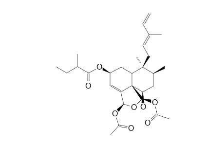 CASEARLUCIN-A;REL-(2S,5R,6R,8S,9S,10R,18S,19R)-18,19-DIACETOXY-18,19-EPOXY-6-HYDROXY-2-(2-XI-METHYLBUTANOYLOXY)-CLERODA-3,12,14-TRIENE