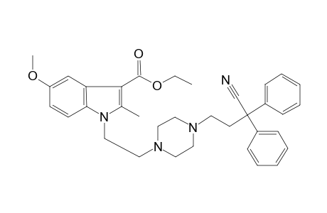 1-[2-[4-(3-cyano-3,3-diphenyl-propyl)-piperazin-1-yl]-ethyl]-5-methoxy-2-methyl-1H-indole-3-carboxylic acid ethyl ester