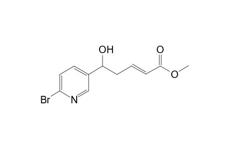 (E)-methyl 5-(6-bromopyridin-3-yl)-5-hydroxypent-2-enoate