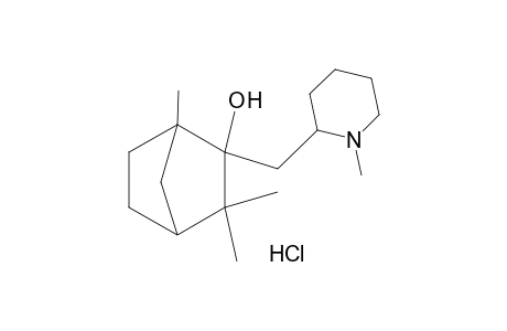 2-[(1-METHYL-2-PIPERIDYL)METHYL]-1,3,3-TRIMETHYL-2-NORBORNANOL, HYDROCHLORIDE