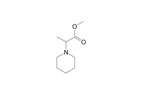 .alpha.-(1-Piperidinyl)-propionsaeuremethylester