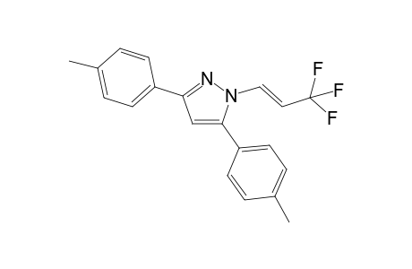 (E)-3,5-Di-p-tolyl-1-(3,3,3-trifluoroprop-1-en-1-yl)-1H-pyrazole