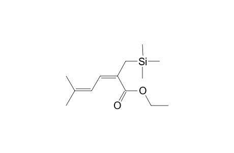 Ethyl 3-(2'-methyl-1'-propenyl)-2-[(trimethylailyl)methyl)-2-propenoate
