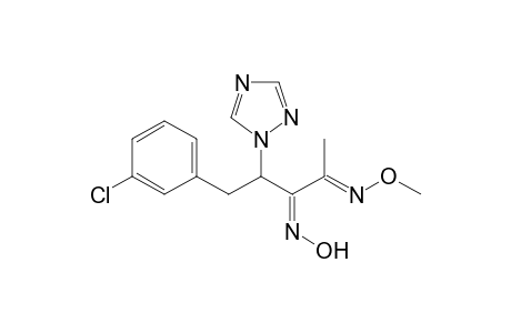 2,3-Pentanedione, 5-(3-chlorophenyl)-4-(1H-1,2,4-triazol-1-yl)-, 2-(O-methyloxime) 3-oxime