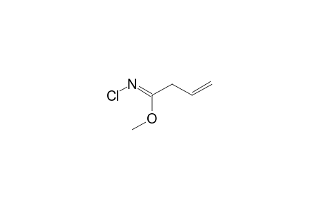 METHYL-N-CHLOROBUT-3-ENIMIDATE;MAJOR-ISOMER