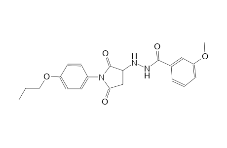 N'-[2,5-dioxo-1-(4-propoxyphenyl)-3-pyrrolidinyl]-3-methoxybenzohydrazide