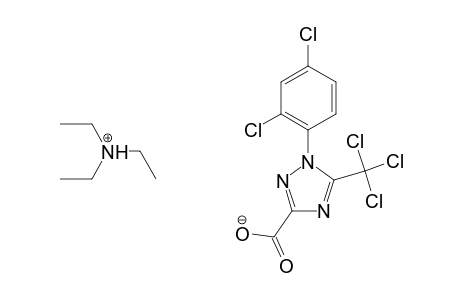 1H-1,2,4-Triazole-3-carboxylic acid, 1-(2,4-dichlorophenyl)-5-(trichloromethyl)- triethylammonium salt