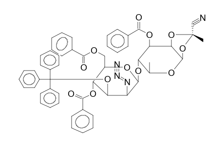 4-O-(2-AZIDO-4,6-DI-O-BENZOYL-2-DEOXY-3-O-TRITYL-BETA-D-MANNOPYRANOSYL)-3-O-BENZOYL-1,2-O-[(R)-1-CYANOETHYLIDENE]-BETA-L-RHAMNOPYRANOSE
