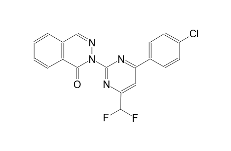 2-[4-(4-chlorophenyl)-6-(difluoromethyl)-2-pyrimidinyl]-1(2H)-phthalazinone