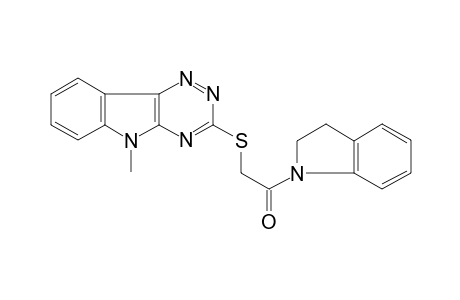 1-(2,3-Dihydro-indol-1-yl)-2-(9-methyl-9H-1,3,4,9-tetraaza-fluoren-2-ylsulfanyl)-ethanone