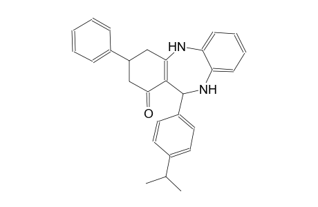 11-(4-isopropylphenyl)-3-phenyl-2,3,4,5,10,11-hexahydro-1H-dibenzo[b,e][1,4]diazepin-1-one