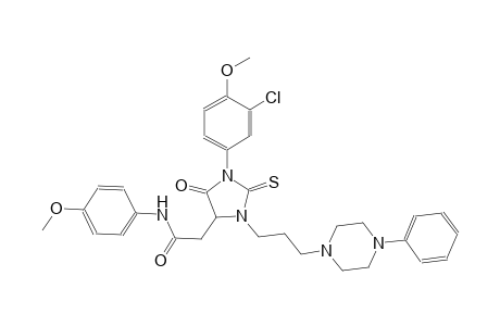 4-imidazolidineacetamide, 1-(3-chloro-4-methoxyphenyl)-N-(4-methoxyphenyl)-5-oxo-3-[3-(4-phenyl-1-piperazinyl)propyl]-2-thioxo-
