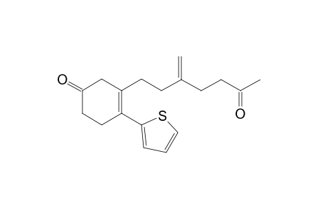 3-(3-Methylene-6-oxoheptyl)-4-(thiophen-2-yl)cyclohex-3-enone