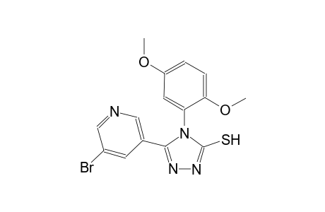 4H-1,2,4-triazole-3-thiol, 5-(5-bromo-3-pyridinyl)-4-(2,5-dimethoxyphenyl)-