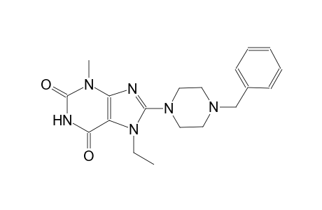 8-(4-benzyl-1-piperazinyl)-7-ethyl-3-methyl-3,7-dihydro-1H-purine-2,6-dione