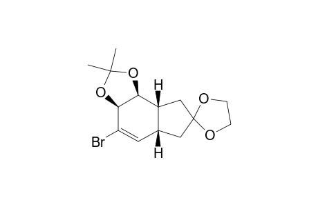 4-Bromo-2,2-dimethyl-spiro(1',3'-dioxolane[2',7]-3a,5a,6,8,8a,8b-hexahydro-1,3-dioxa[a,s]indacene