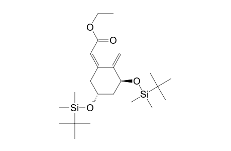 (2Z)-2-[(3S,5R)-3,5-bis[[tert-butyl(dimethyl)silyl]oxy]-2-methylene-cyclohexylidene]acetic acid ethyl ester