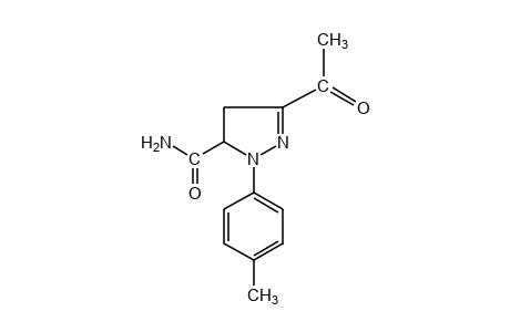3-acetyl-1-p-tolyl-2-pyrazoline-5-carboxamide