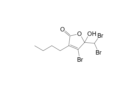 4-Bromo-3-butyl-5-(dibromomethyl)-5-hydroxy-2-furanone