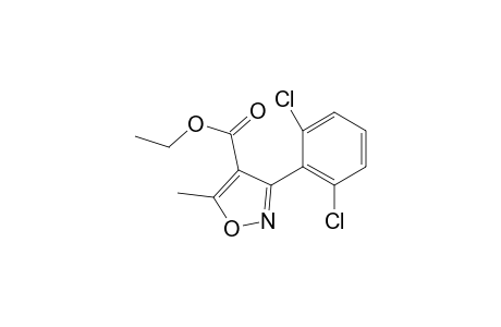 3-(2,6-dichlorophenyl)-5-methyl-4-isoxazolecarboxylic acid, ethyl ester