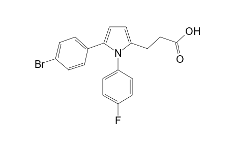 3-[5-(4-bromophenyl)-1-(4-fluorophenyl)-1H-pyrrol-2-yl]propanoic acid