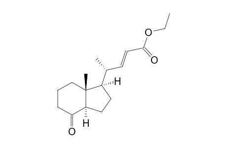 (E,4R)-4-[(1R,3aR,7aR)-4-keto-7a-methyl-2,3,3a,5,6,7-hexahydro-1H-inden-1-yl]pent-2-enoic acid ethyl ester