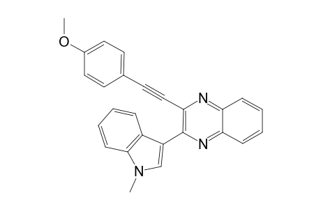 2-[(4-Methoxyphenyl)ethynyl]-3-(1-methyl-1H-indol-3-yl)-quinoxaline