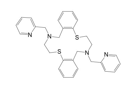 6,7,8,9,15,16,17,18-octahydro-8,17-bis(2-pyridylmethyl)-dibenzo[f,m][1,8,4,11]dithiadiazacyclotetradecine]