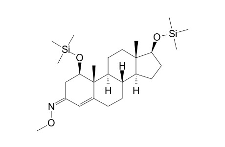 Androst-4-en-1.beta.,17.beta.-diol-3-one methyl oxime di-TMS derivative