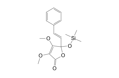 3,4-dimethoxy-5-[(E)-2-phenylethenyl]-5-trimethylsilyloxy-2-furanone