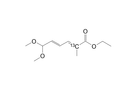 (2-(C-13))-ETHYL-6,6-DIMETHOXY-2-METHYLHEXA-2,4-DIENOATE