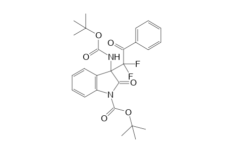 tert-Butyl 3-(tert-butoxycarbonylamino)-3-(1,1-difluoro-2-oxo-2-phenylethyl)-2-oxoindoline-1-carboxylate