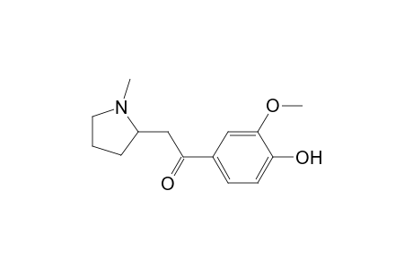 1-(4-hydroxy-3-methoxyphenyl)-2-(1-methyl-2-pyrrolidinyl)ethanone