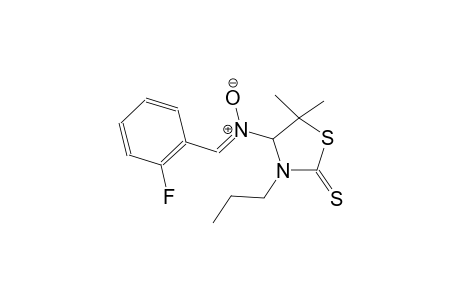 4-[(Z)-(2-fluorobenzylidene)(oxido)amino]-5,5-dimethyl-3-propyl-1,3-thiazolidine-2-thione